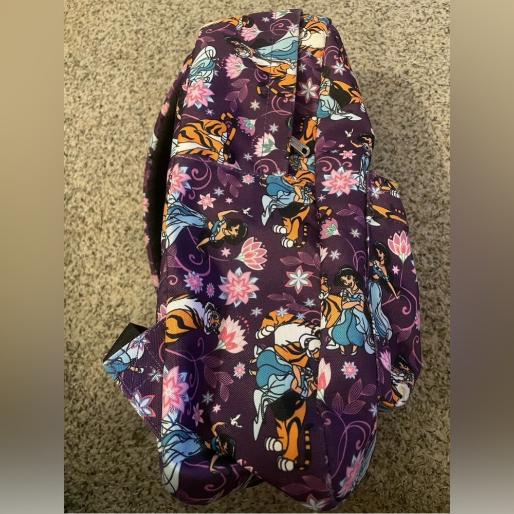 Loungefly Disney Aladdin Princess Jasmine & Rajah Large Backpack Book Bag Rare - Picture 3 of 10